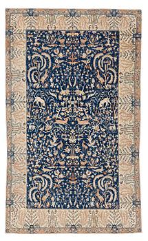 278. A CARPET, a semi-antique/old Nain, ca 267 x 163,5 cm.