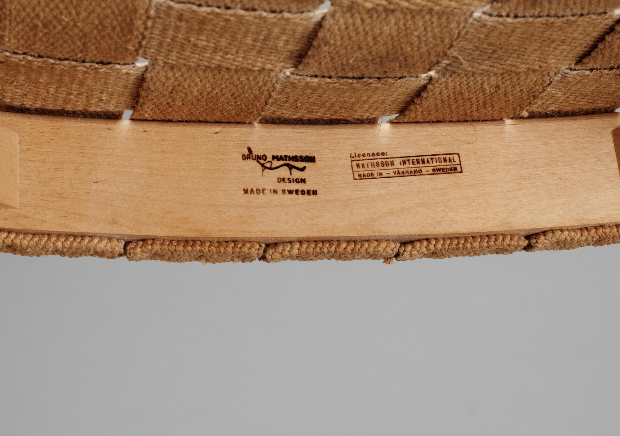 STOLAR, ett par, Bruno Mathsson, Matsson International, Värnamo.