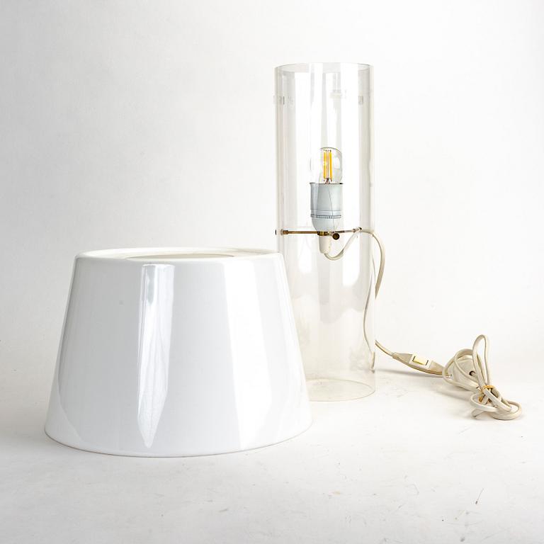 A pair of Innolux plastic table lamps later part of the 20th century.