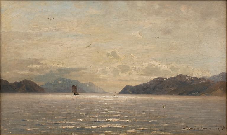 GEORG ANTON RASMUSSEN, olja på duk signerad och daterad Df 78.