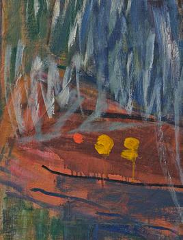 Carl Kylberg, Self-portrait with palette.