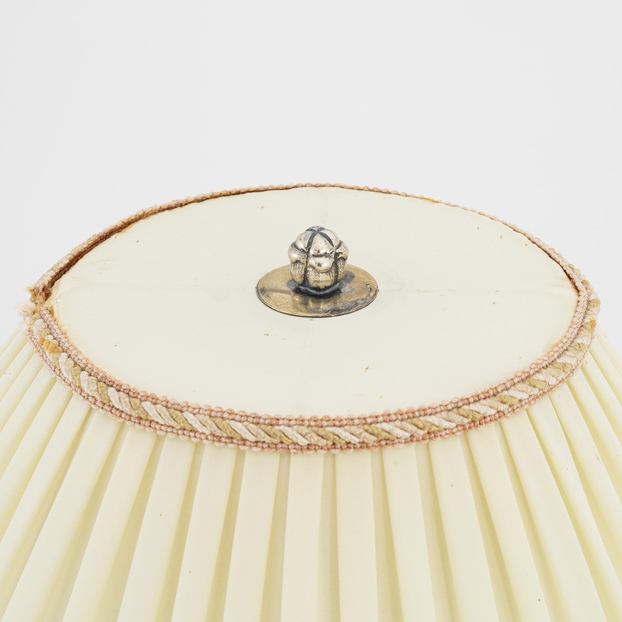 CG Hallberg, bordslampa, silver, Stockholm 1922.