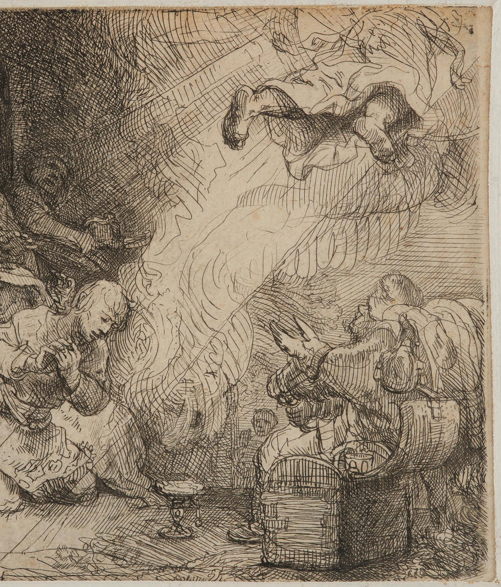 Rembrandt Harmensz van Rijn, "The Angel departing from the Family of Tobias".