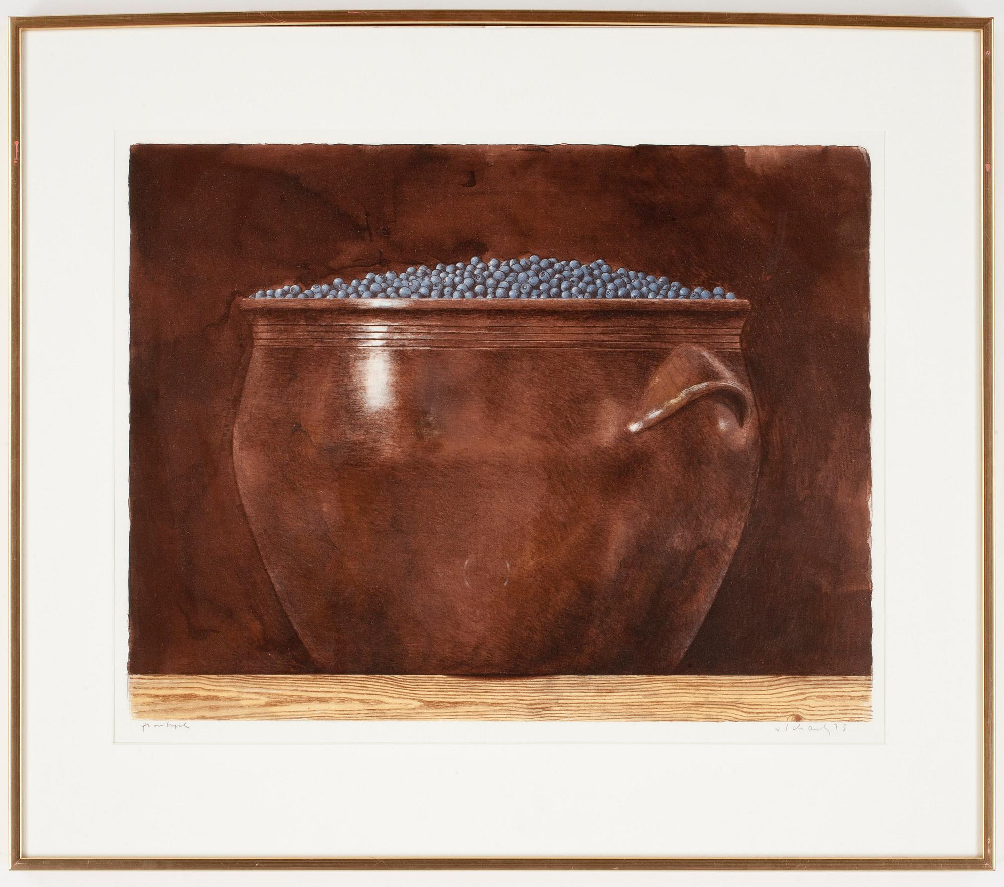 PHILIP VON SCHANTZ, färglitografi, signerad  och daterad 78, provtryck.