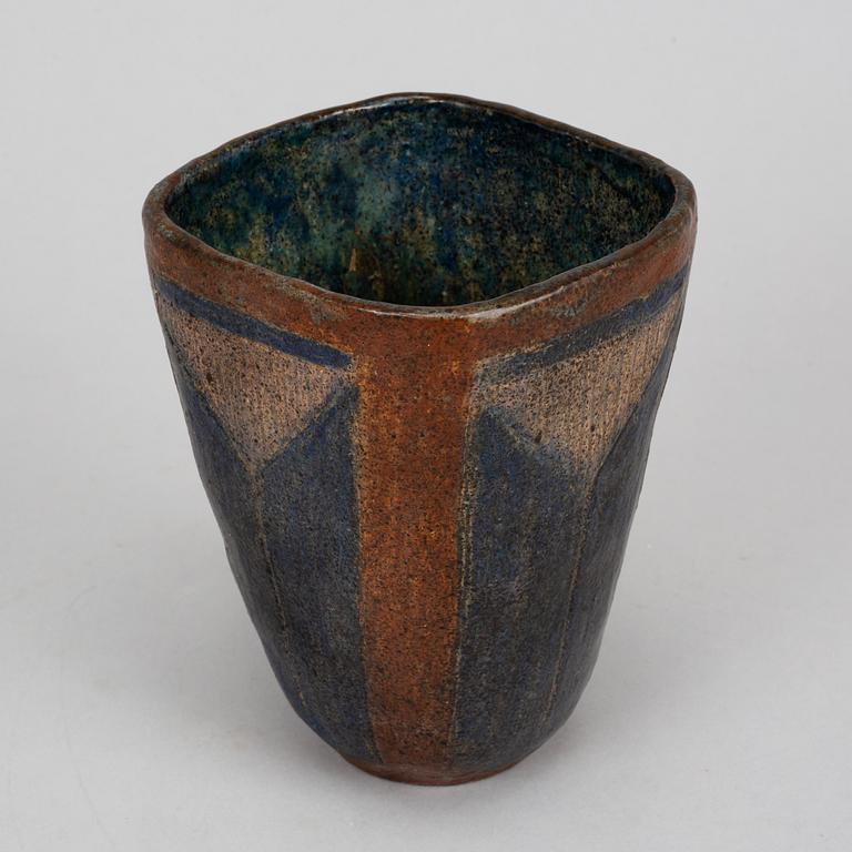 Dagmar Norell, a signed earthenware vase.