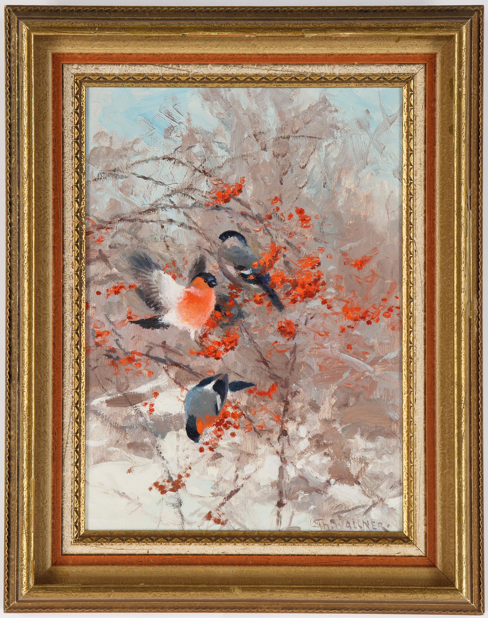 Thure Wallner, oil on panel, signed.