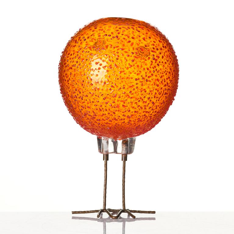 Alessandro Pianon, a "Pulcino" glass sculpture of a bird, Vetreria Vistosi, Italy, 1960s.