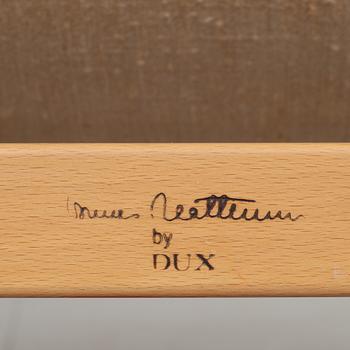 FÅTÖLJ med PALL, "Ingrid", Bruno Mathsson, Dux, 1900-talets andra hälft.