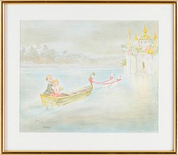 ROBERT HÖGFELDT, färglitografi, signerad och numrerad 340/360.