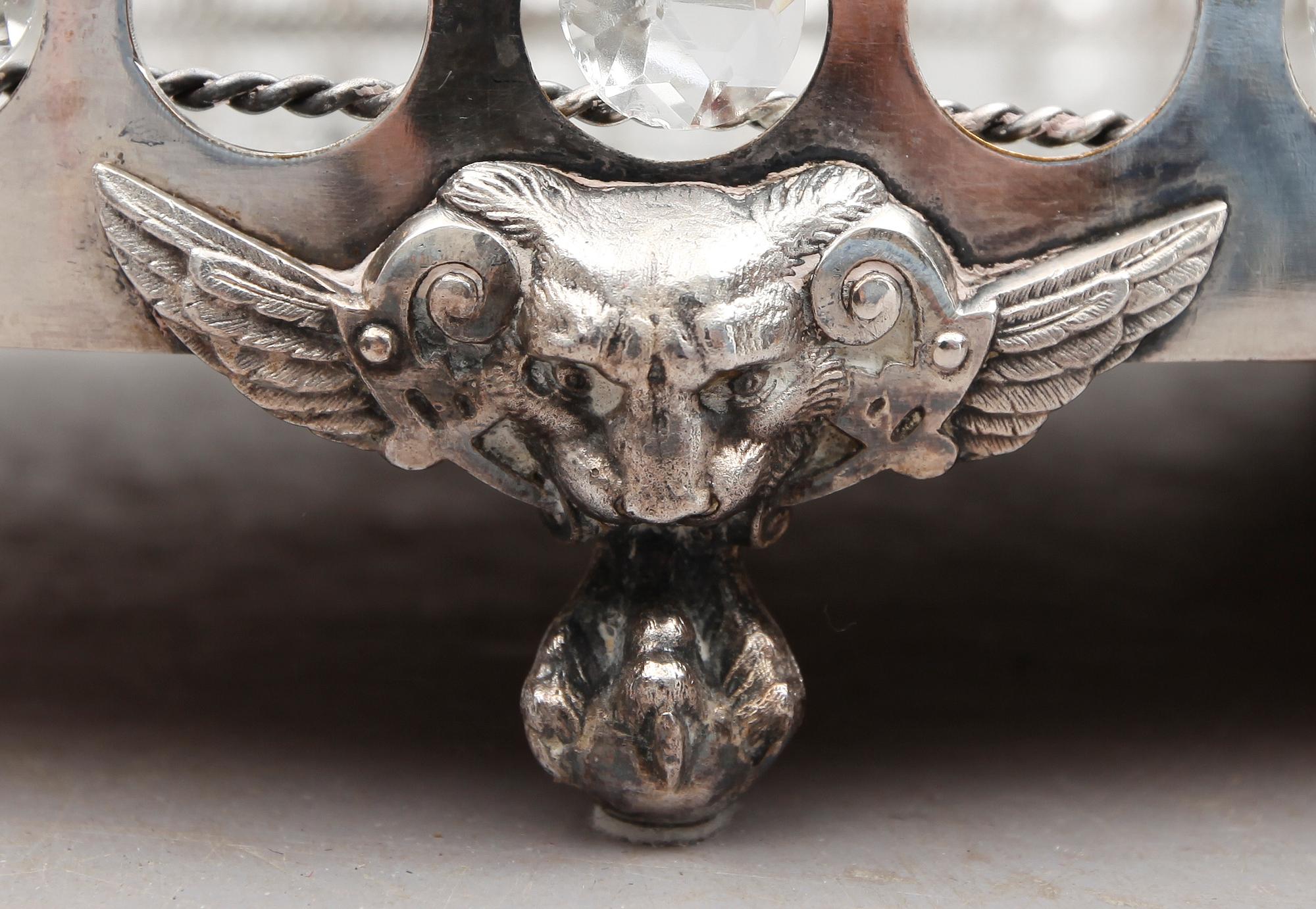 SPEGELPLATEAU, nysilver, tidigt 1900-tal.