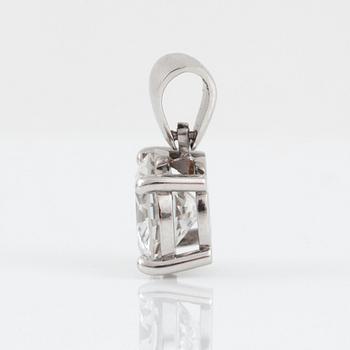 A circa 2.53 ct brilliant-cut diamond pendant. Quality circa E-F/VVS1.