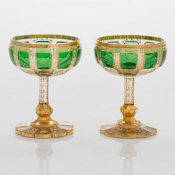 Lasiston osia, 4 + 2 kpl, Murano, Italia, 1900-luvun loppupuoli.