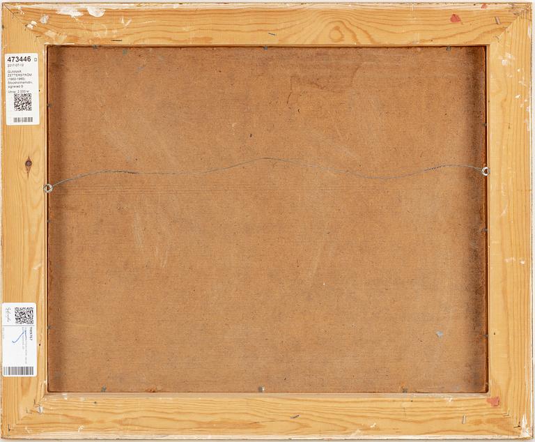 GUNNAR ZETTERSTRÖM, olja på pannå, signerad.