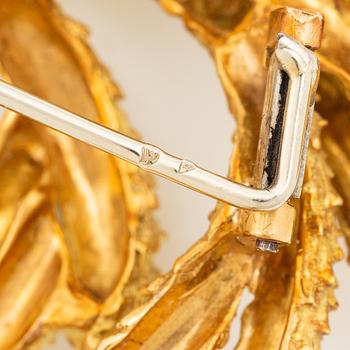 Brosch Hermès 18K guld i form av krans.