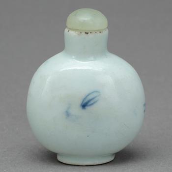 SNUSFLASKA, porslin, Kina 1800-tal.