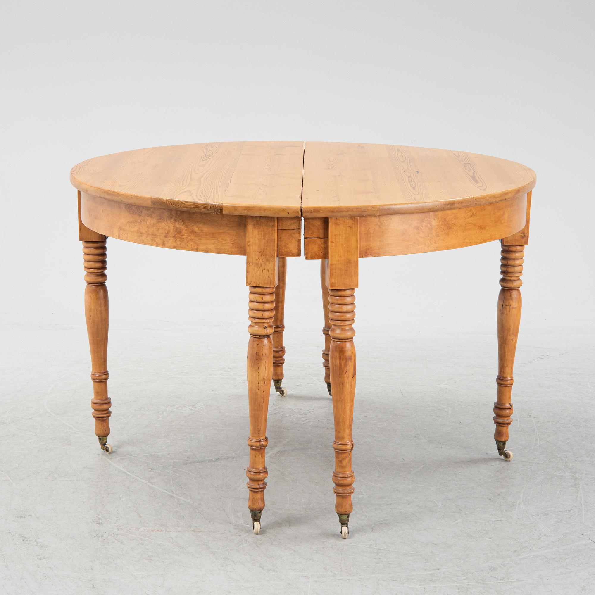 Matbord, 1800-talets andra hälft.