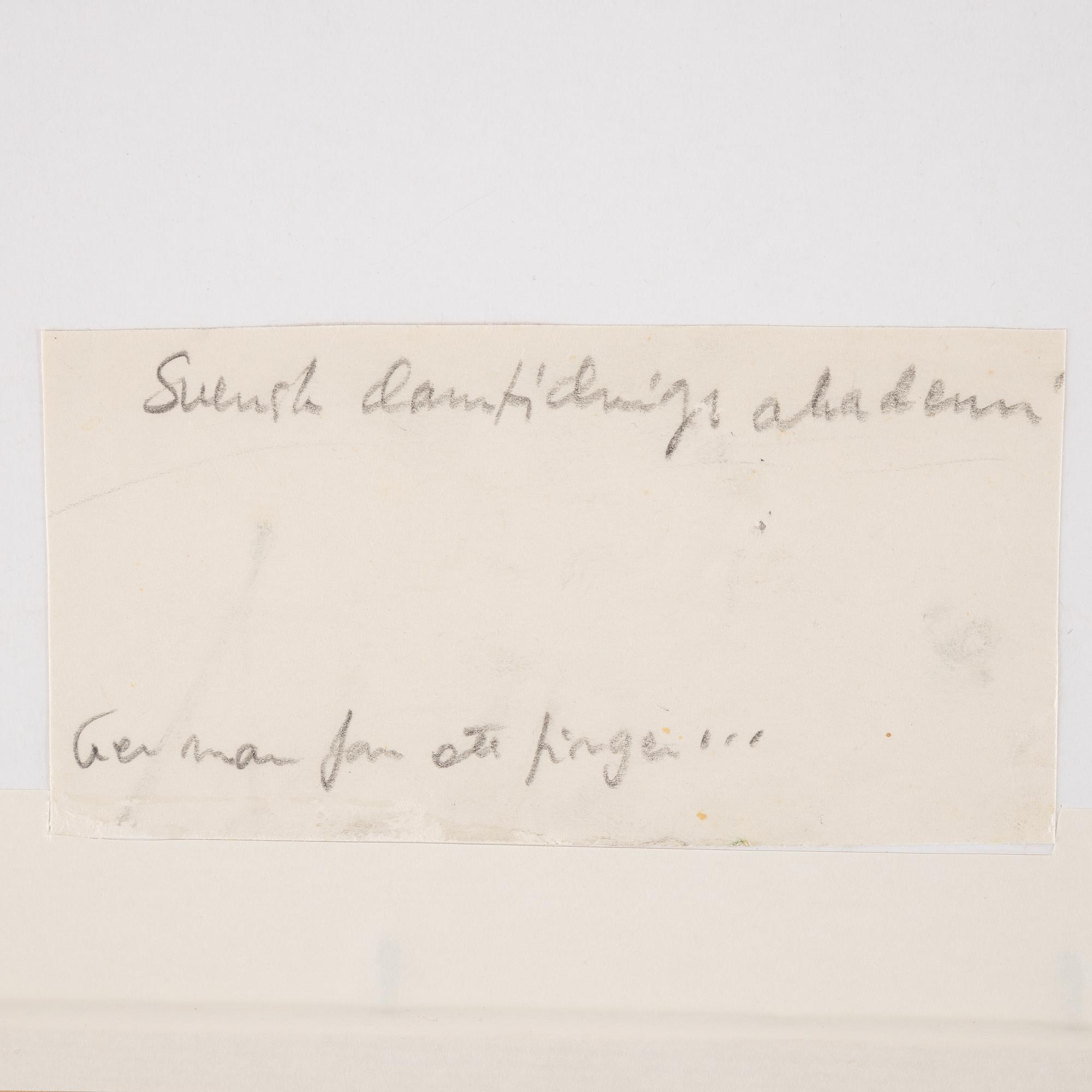 Peter Dahl, mixed media on paper, signed.