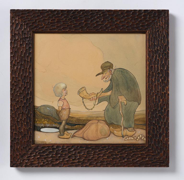 Gustaf Adolf Tenggren, The horn.