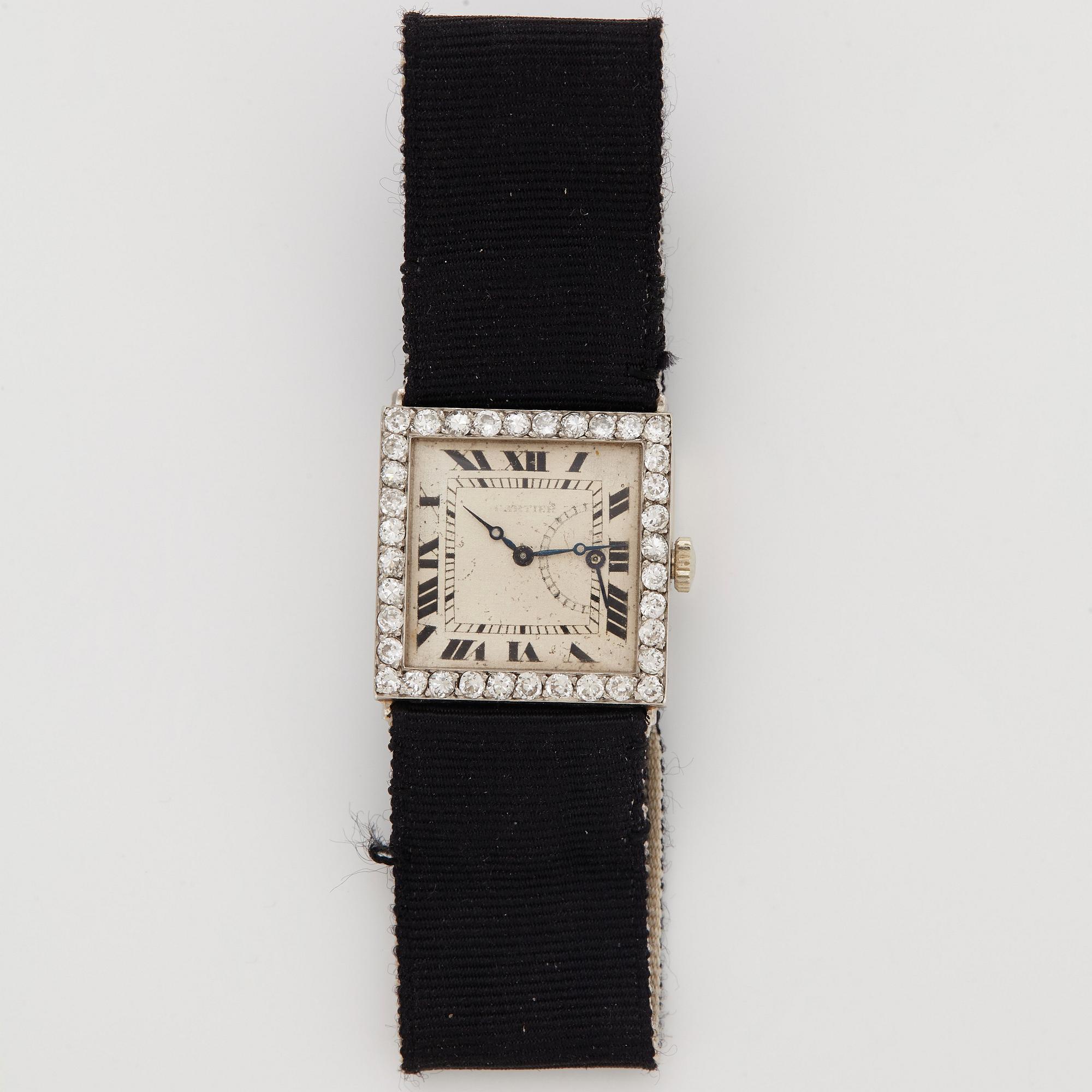 Cartier armbandsur Art deco.