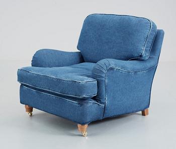 FÅTÖLJ. Howardmodell. 1900/2000-tal.