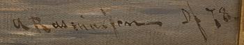 GEORG ANTON RASMUSSEN, olja på duk signerad och daterad Df 78.