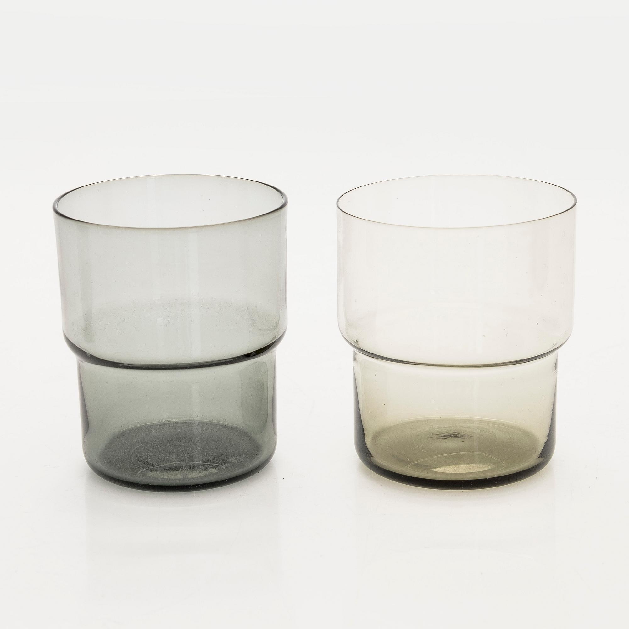 Saara Hopea, a 9-piece juice set, Nuutajärvi, Notsjö. Model designed in 1954.