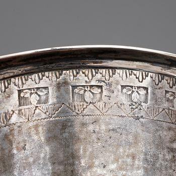BÄGARE, silver. Arvid Wernström Eksjö, 1811. Vikt ca 415 gram.