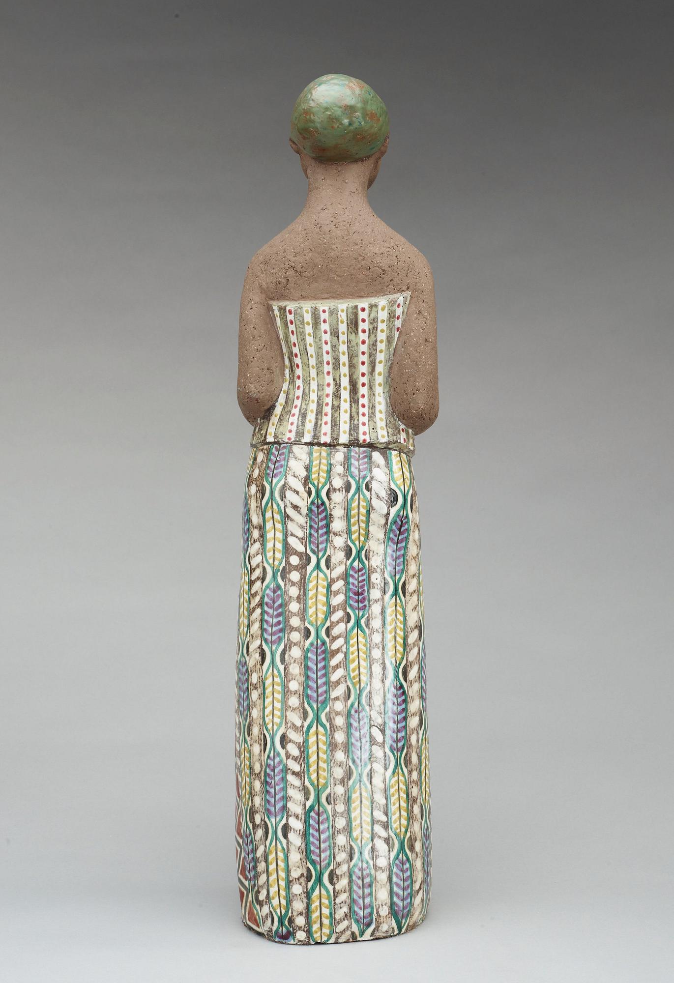 A Mari Simmulson stoneware sculpture, Upsala-Ekeby.