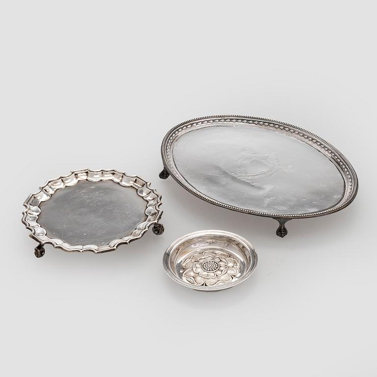 Fat, 3 st, sterling silver, England.