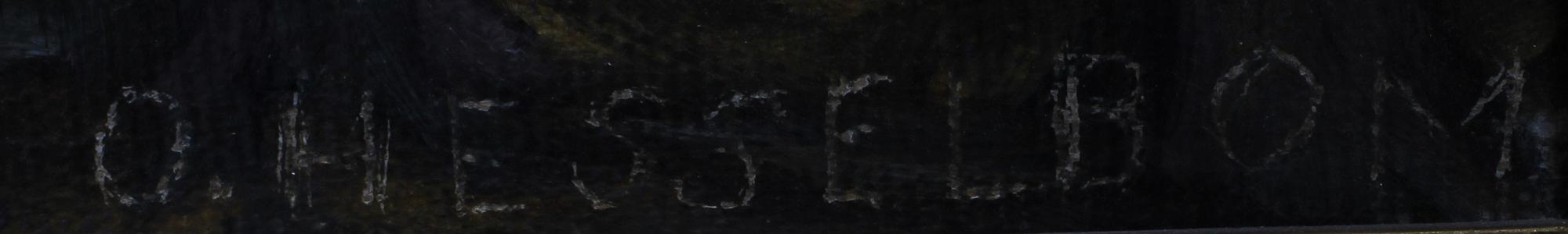 OTTO HESSELBOM, olja på duk. Sign.