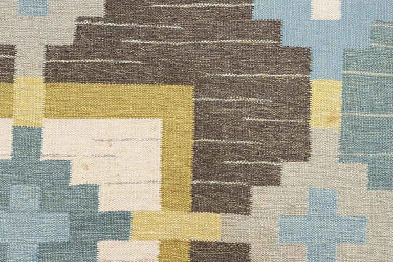 Rug, flat weave, signed GS, approx. 300 x 200 cm.