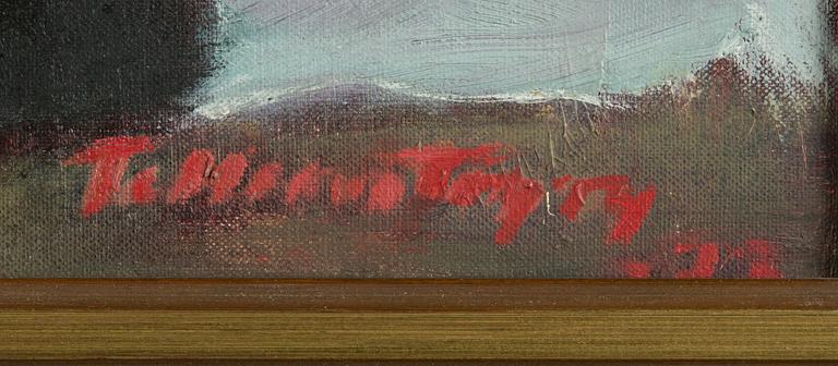 Tellervo Töyry, oil on canvas, signed and dated -73.