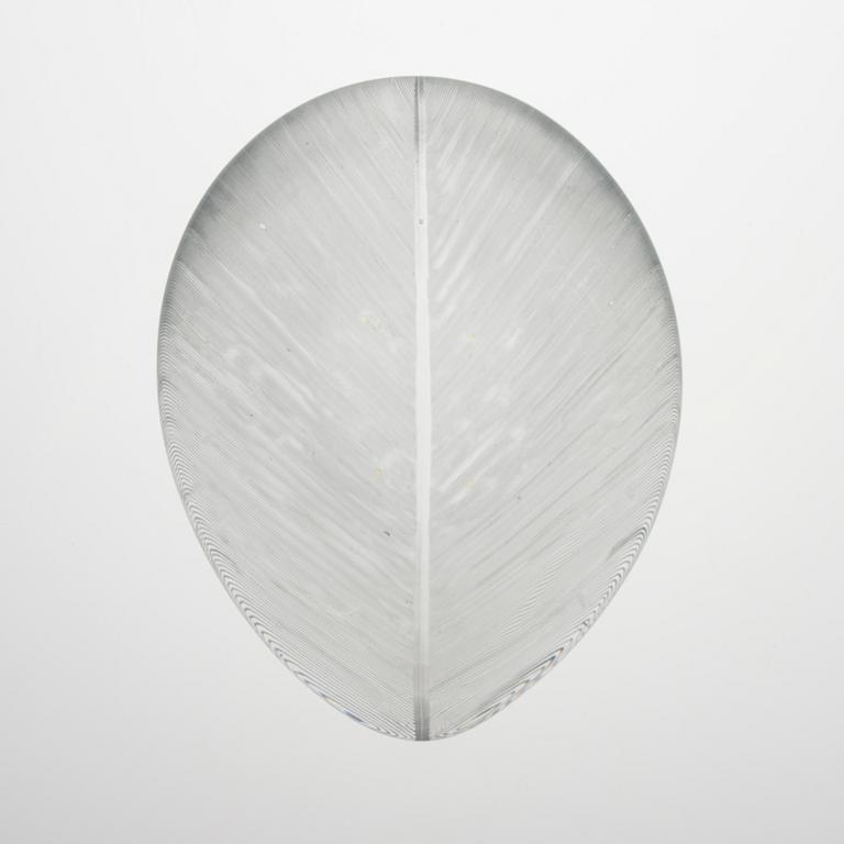 FAT, glas, "Blad 3337", signerad Tapio Wirkkala, Iittala.