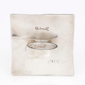 RING, sterlingsilver, Rolf Karlsson, Grillby, 1991. Total vikt ca 42,95 g.