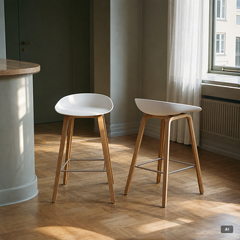 Hee Welling, four bar stools, 'AAS 32', HAY, Denmark.