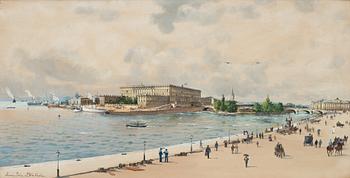 353. Anna Palm de Rosa, View over the Royal Palace in Stockholm.