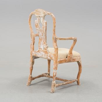 A rococo armchair.