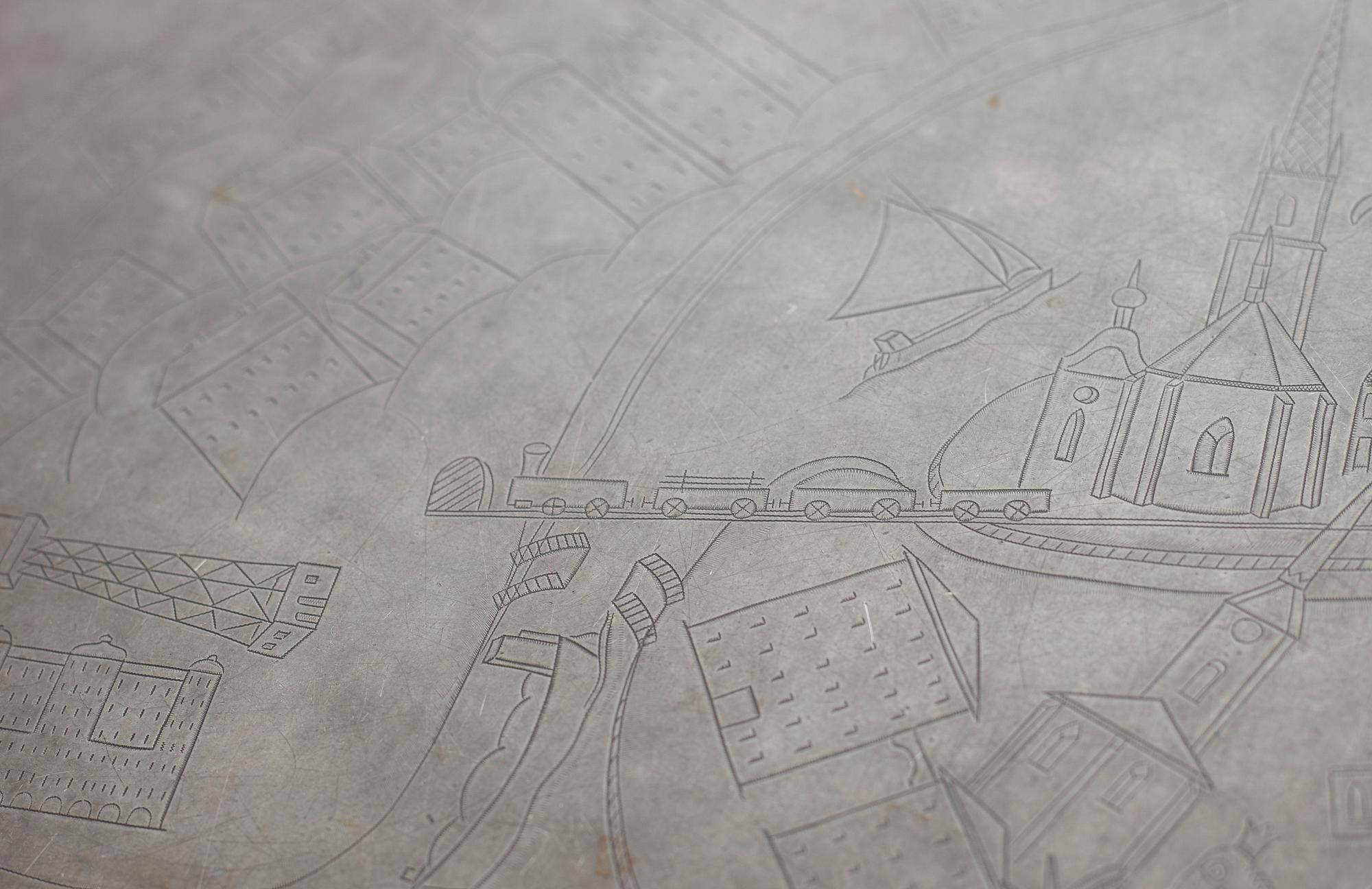 JOSEF FRANK & NILS FOUGSTEDT, soffbord, Firma Svenskt Tenn, Stockholm 1960.