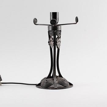 BORDSLAMPA, smide, art déco, 1900-talets första hälft.