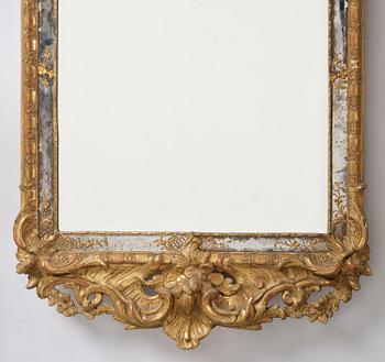 A Swedish Rococo mirror.