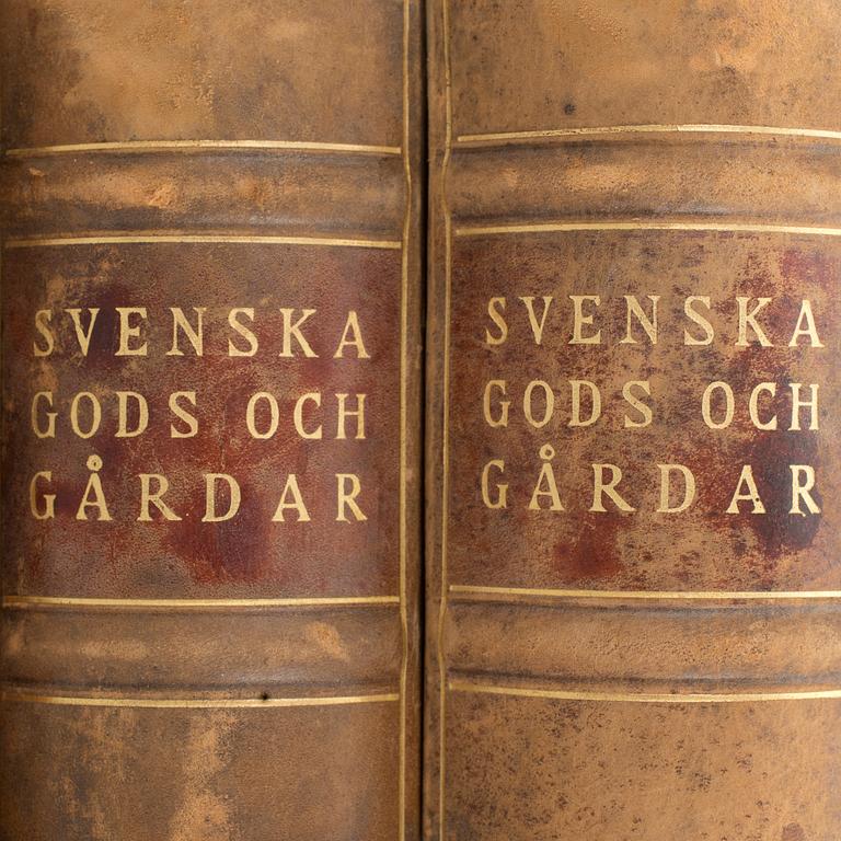 SVENSKA GODS OCH GÅRDAR, 5 vol, Stockholm-Uddevalla 1930-40.