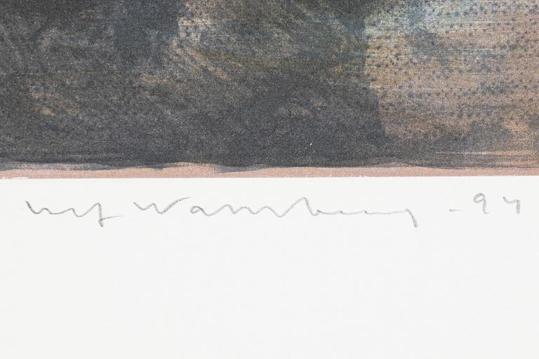 Ulf Wahlberg, "Landskap", mapp med tre litografier.