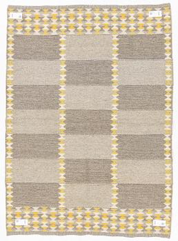 Ingrid Dessau, tillskiven, matta, ”Skyttelgång” dubbelsidig, Kasthall, ca 195 x 140 cm.