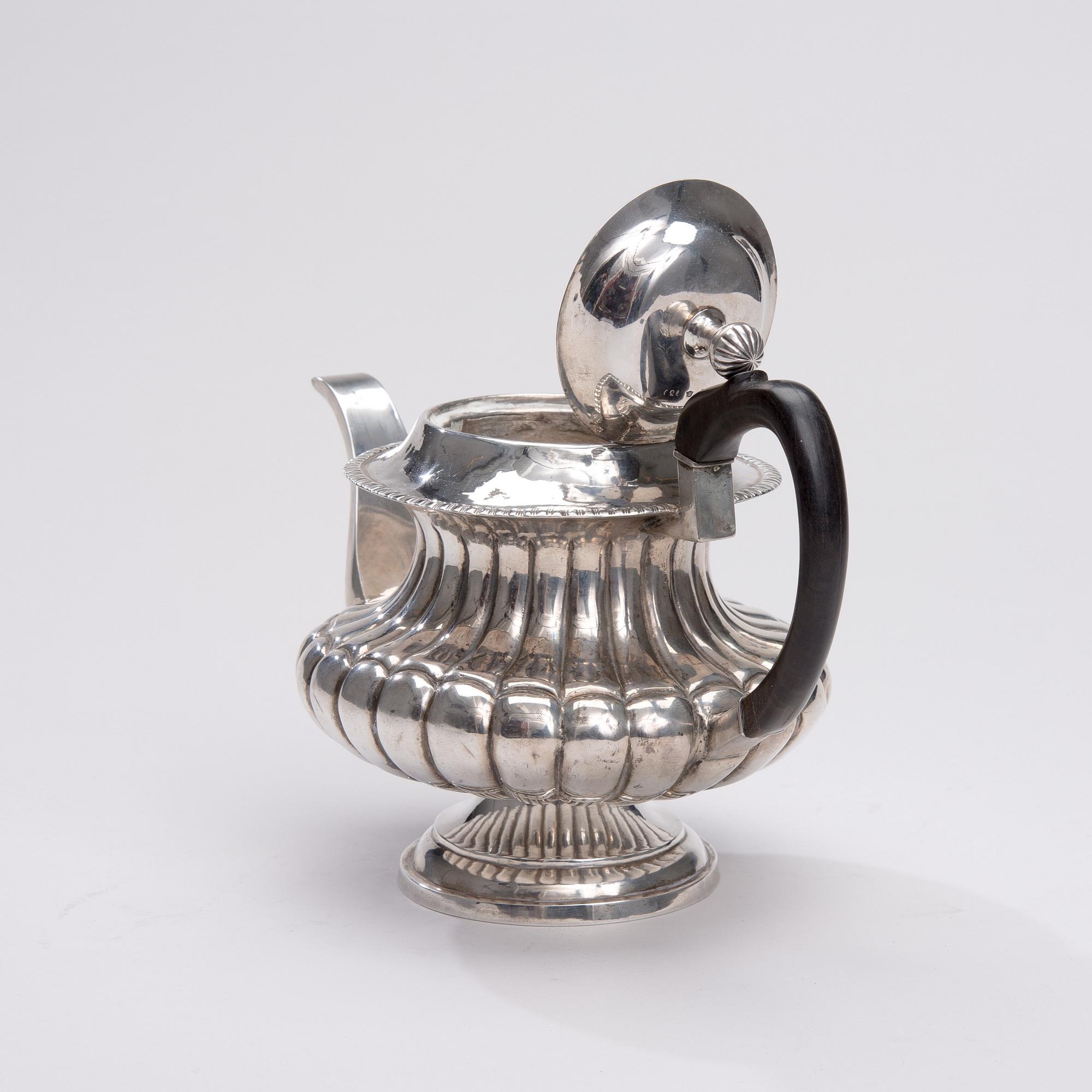 COFEE POT, silver, Adam Ingman Kuopio 1836, weight 542 g.