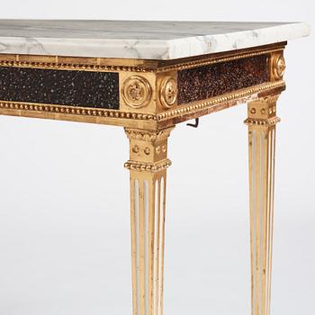 Konsolbord, Stockholmsarbete, 1700-talets slut, Sengustavianskt.