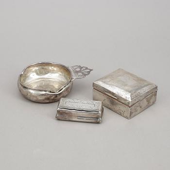 PARTI SILVER, 3 delar, 1900-tal. Total silvervikt ca 160 gram.