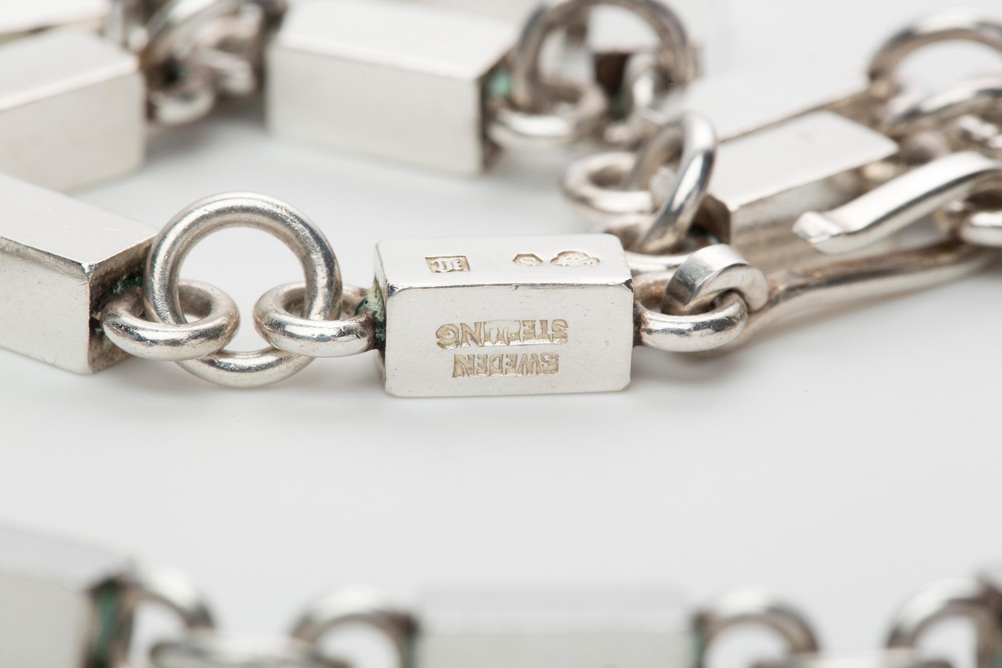 COLLIER, Wiwen Nilsson, Lund, 1951, sterlingsilver.