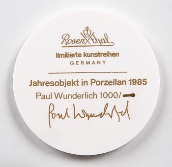 VÄGGRELIF, porslin, Paul Wunderlich, Rosenthal.