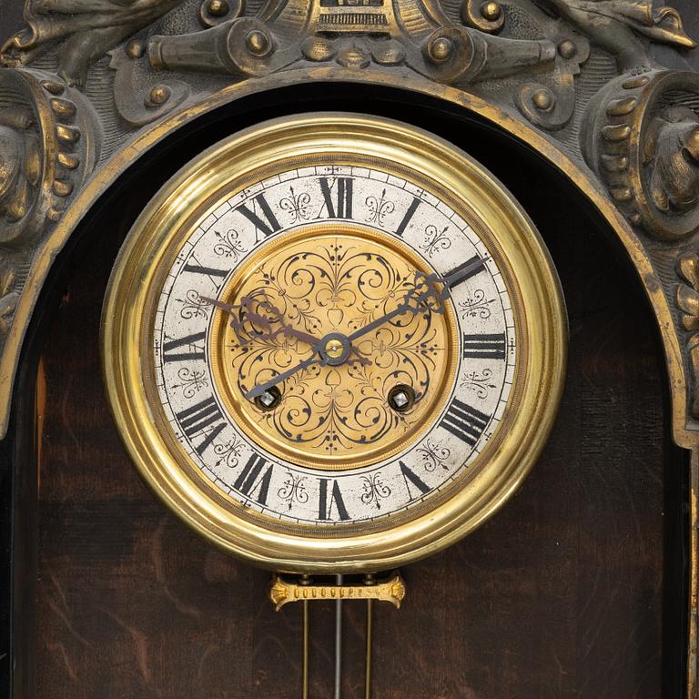 Väggur, nyrenässans, 1800-talets andra hälft.