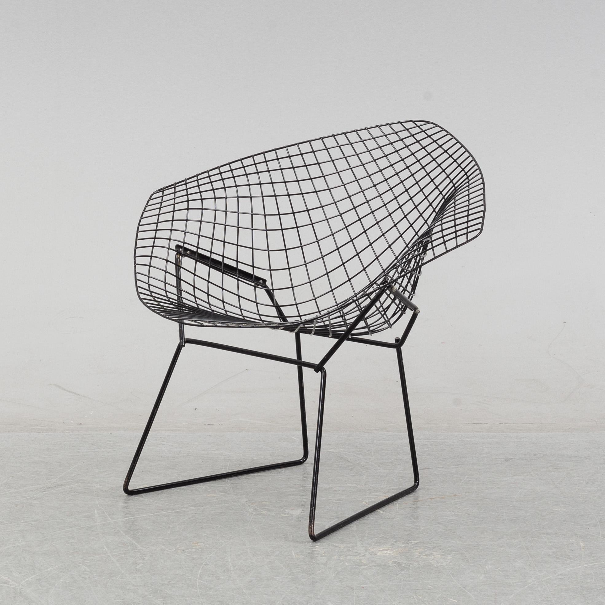 Harry Bertoia, fåtölj, 'Diamond Chair', 1960-tal.